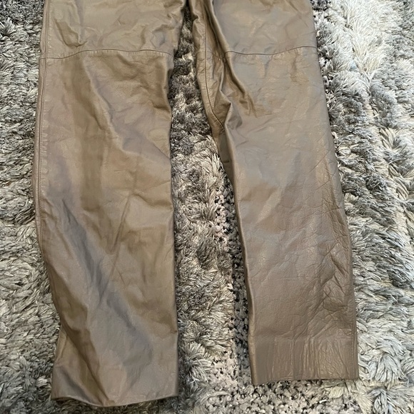 Vintage Arlando Motorcycle Dress Pant High Rise Leather Pant - Picture 7 of 11